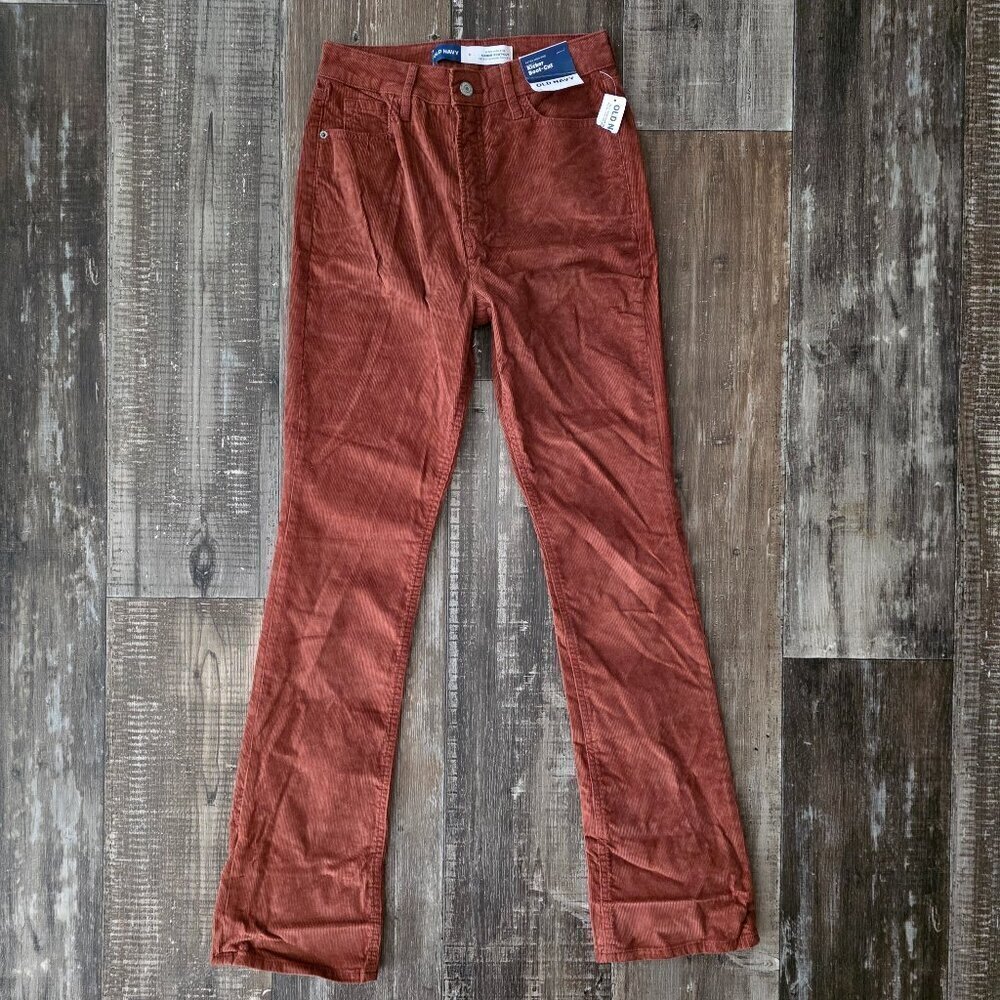 Old Navy Extra High Rise Kicker Boot Cut Women's Corduroy Pants Size 0